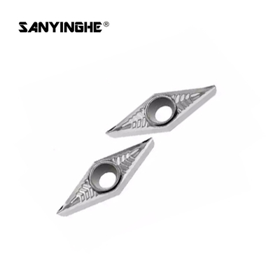 VCGT160404 Cemented Carbide CNC Lathe Cutting Tools For Aluminum Outer Round Diamond Blade