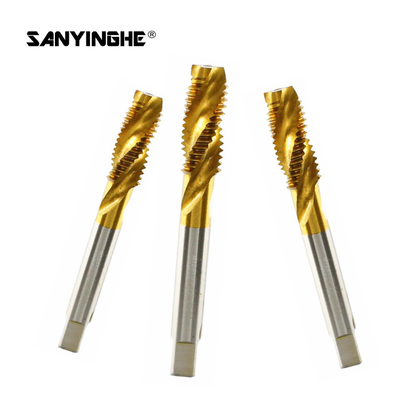 High-Speed Steel Titanium Plating Machine Tapping Screw Tap Chip Removal Tap Yellow High-Performance Tap